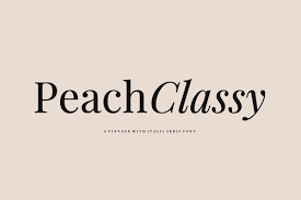 Font Peach Classy